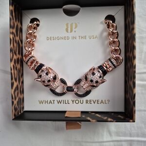 Elegant Rose Gold Panther Bracelet